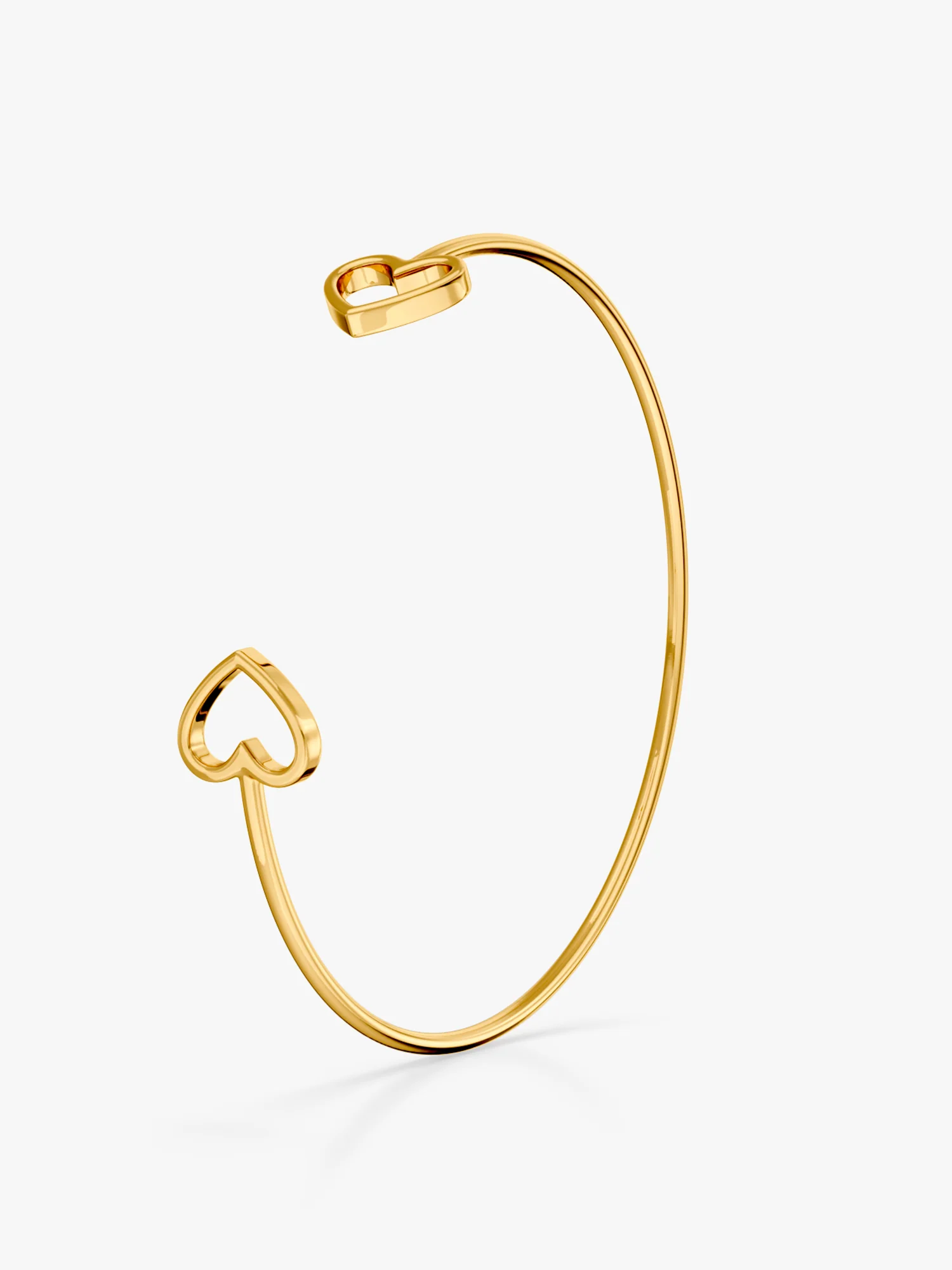 Love Loop Gold Plated Cuff Bracelet - Image 4