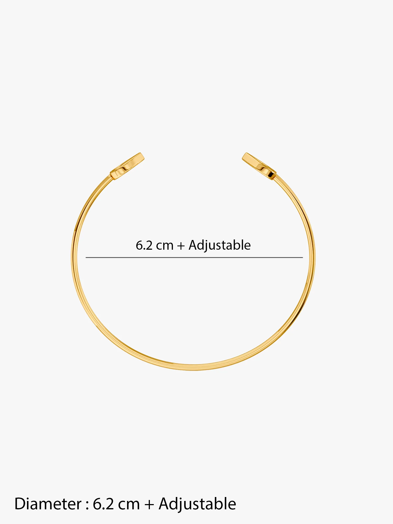 Love Loop Gold Plated Cuff Bracelet - Image 6