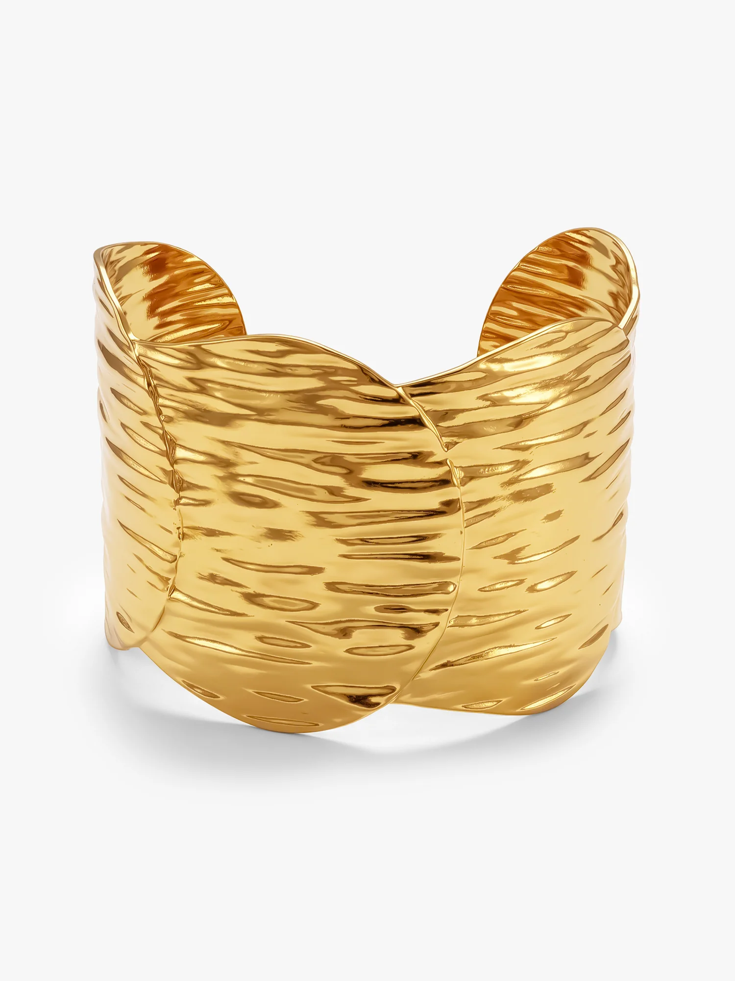 Melt Moment Gold Plated Cuff Bracelet
