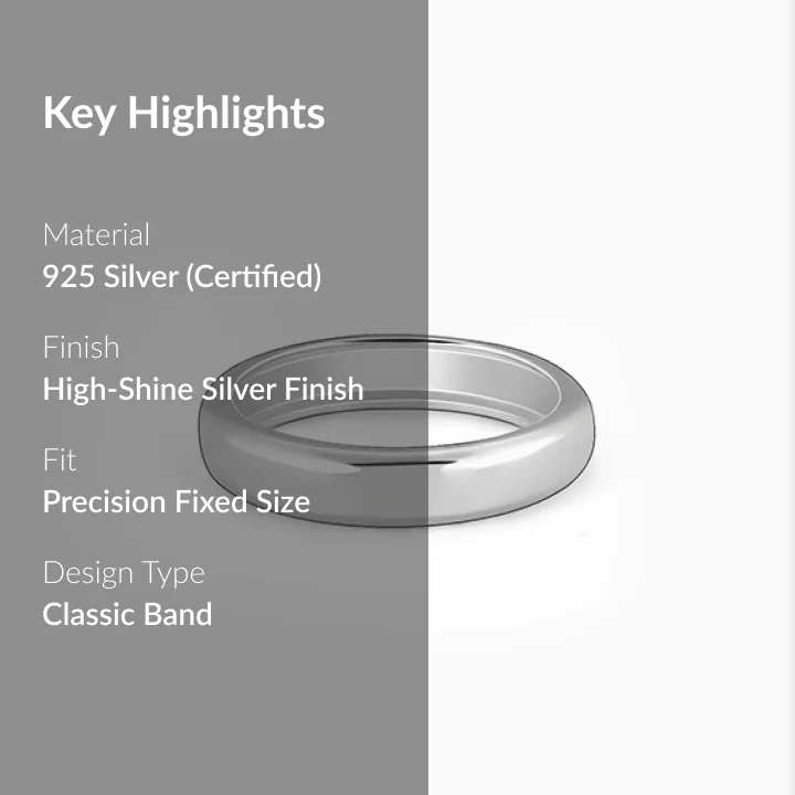 Silver Resilient Ring For Him - Image 2