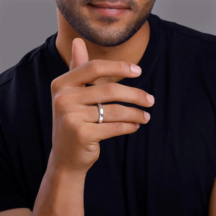 Silver Resilient Ring For Him - Image 4