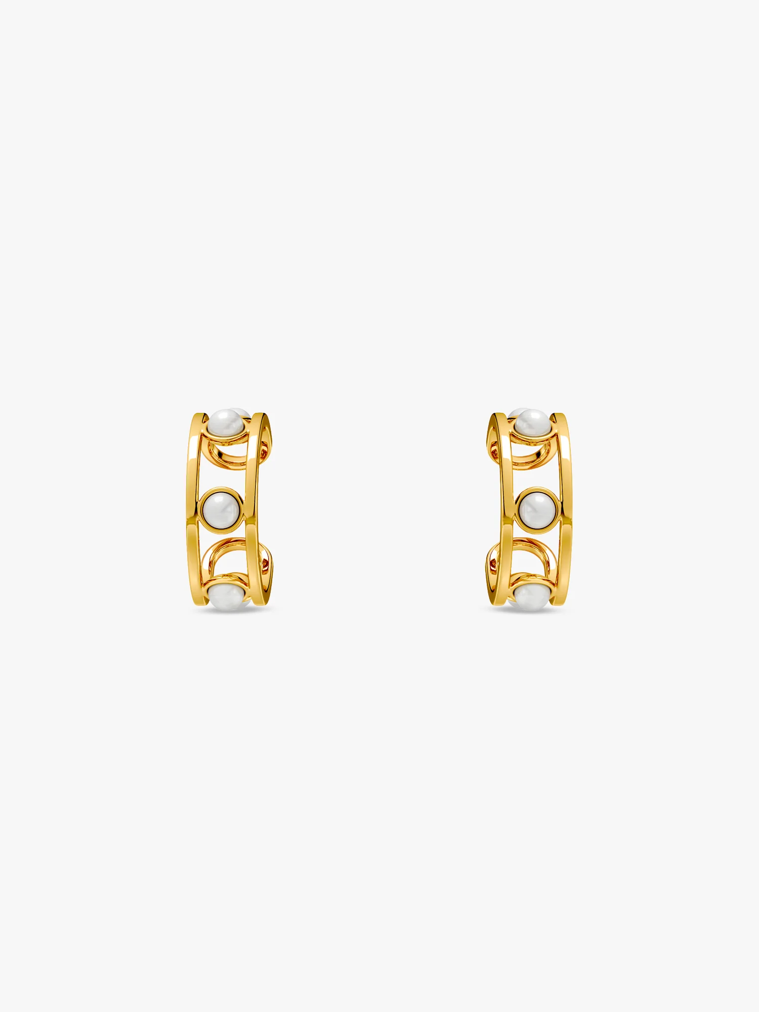 Micro Lock Gold Plated Ear Cuffs - Image 4