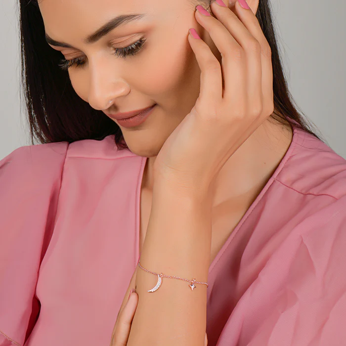 Rose Gold Love From Stars Bracelet - Image 3