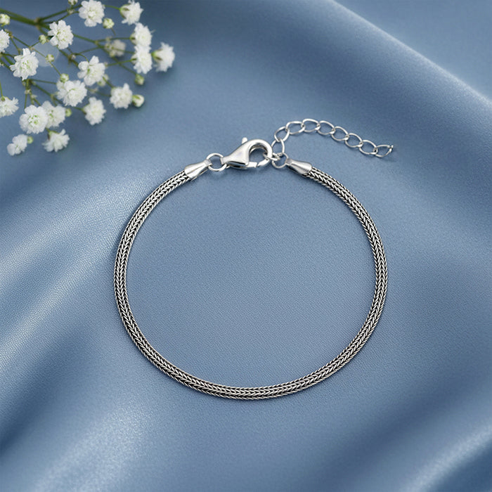 Oxidised Silver Glitter Strand Bracelet - Image 2