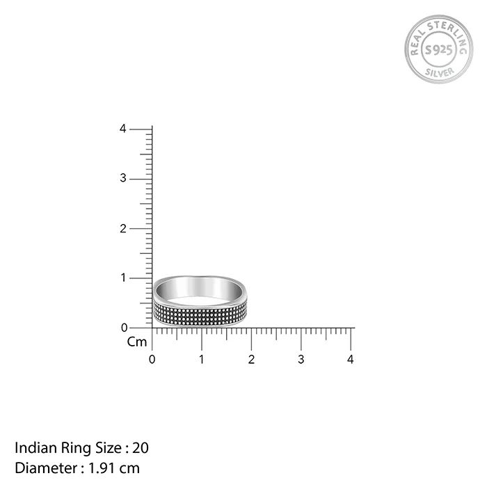 Oxidised Silver Meraki Ring For Him - Image 6