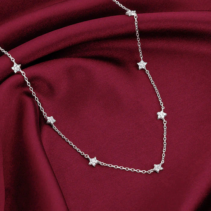 Silver Star Constellation Necklace - Image 2