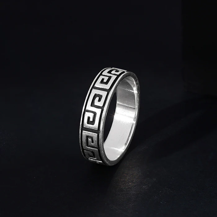 Oxidised Silver Ultimate Drip Ring For Him - Image 2