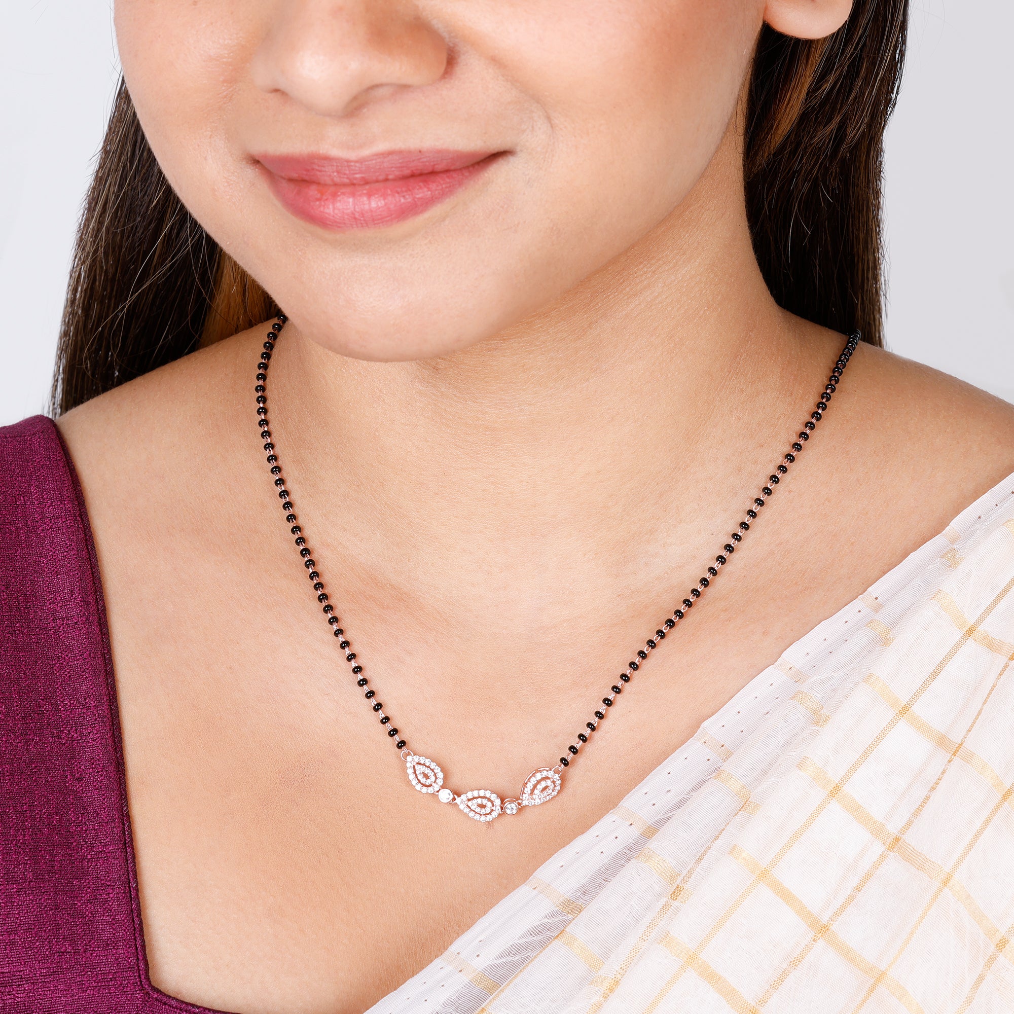 Rose Gold Love of Pears Mangalsutra - Image 3