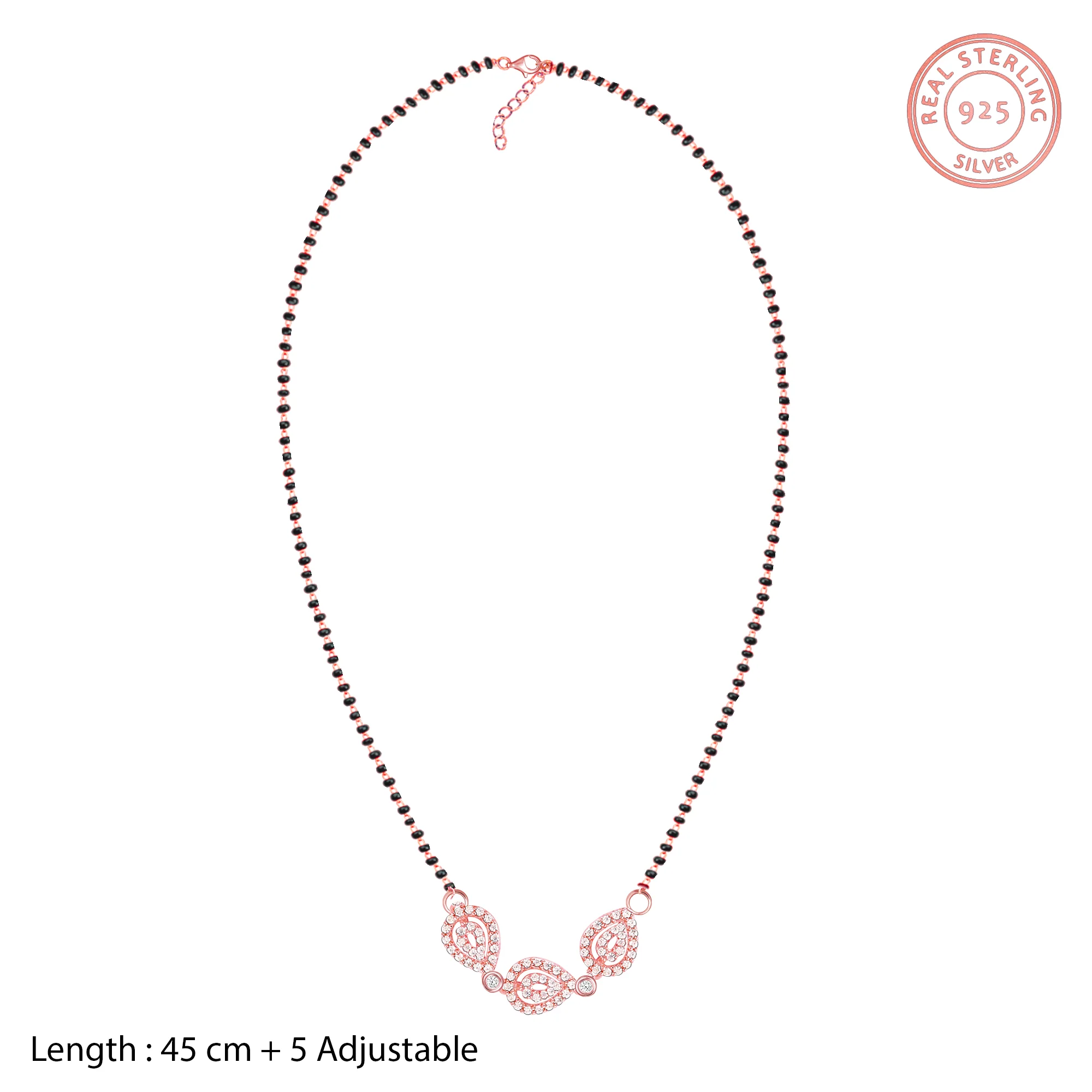 Rose Gold Love of Pears Mangalsutra - Image 4