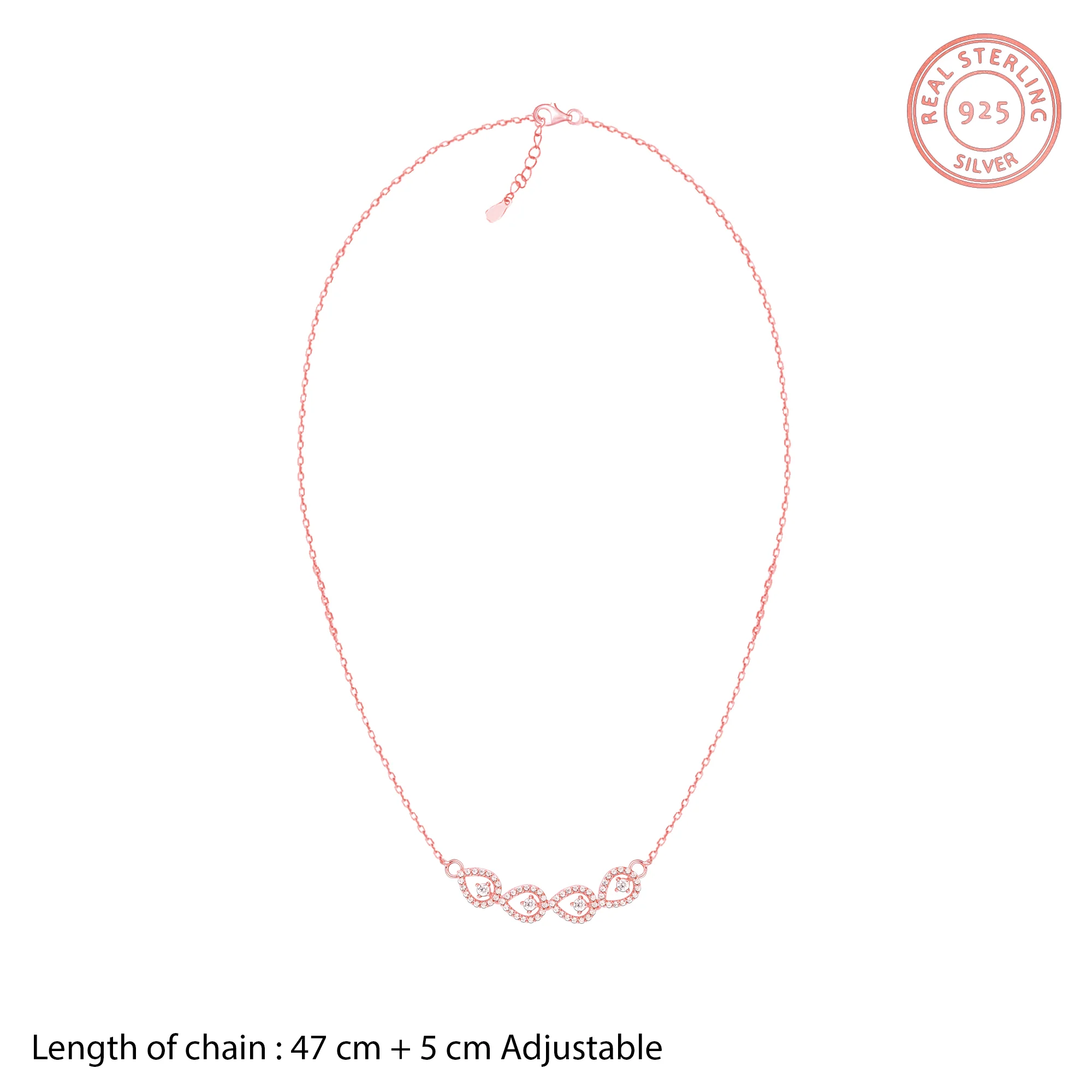 Rose Gold Peary Love Necklace - Image 5
