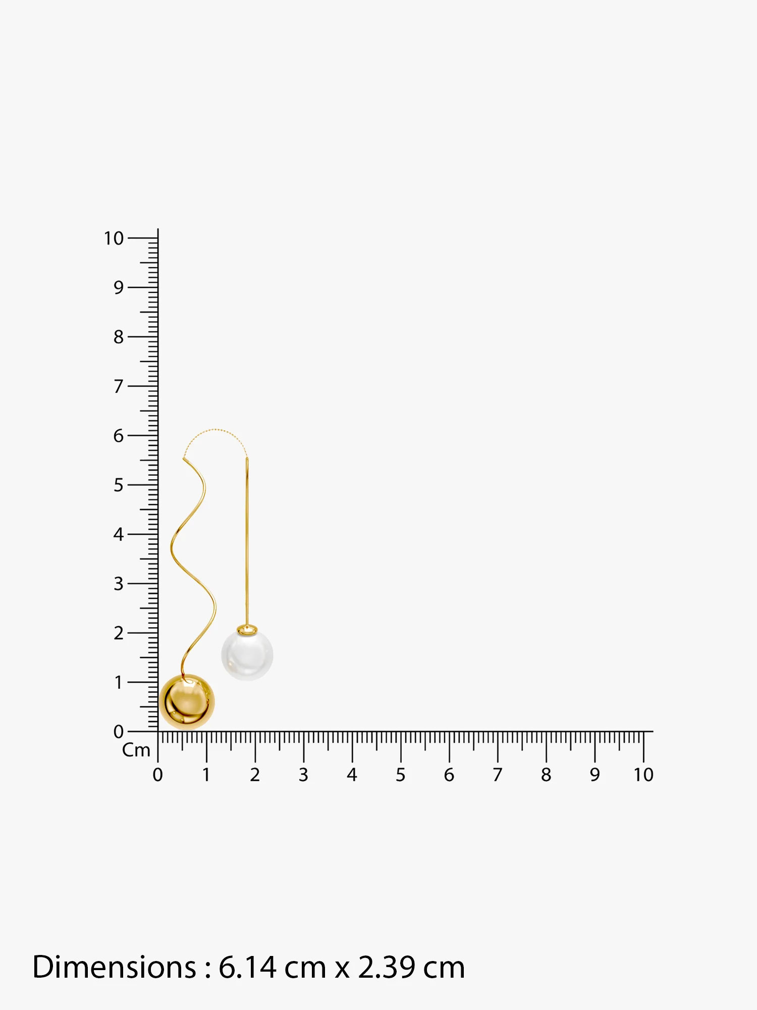 Pearl Waltz Gold Plated Earrings - Image 6