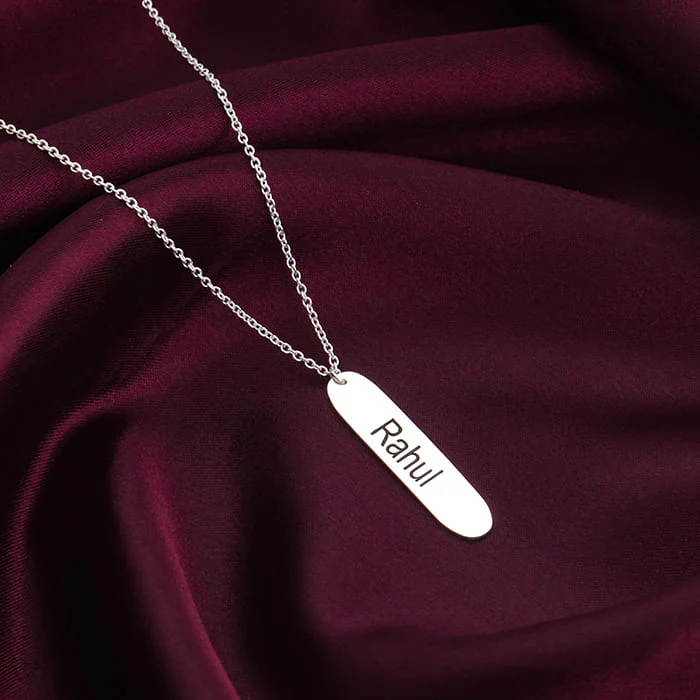 Personalised Silver Charming Two Sided Necklace - Image 4