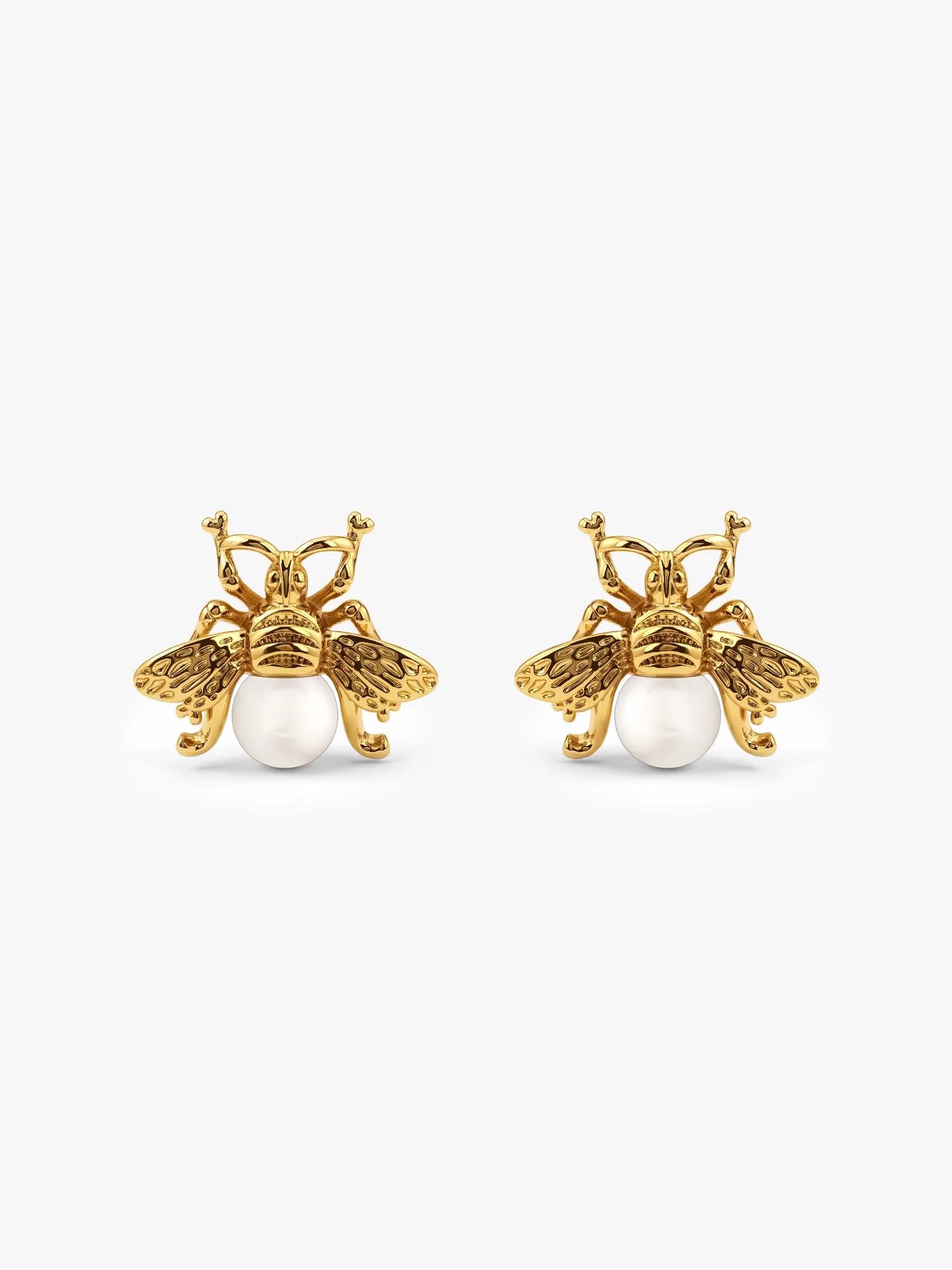 Petal Core Gold Plated Studs Earrings - Image 4