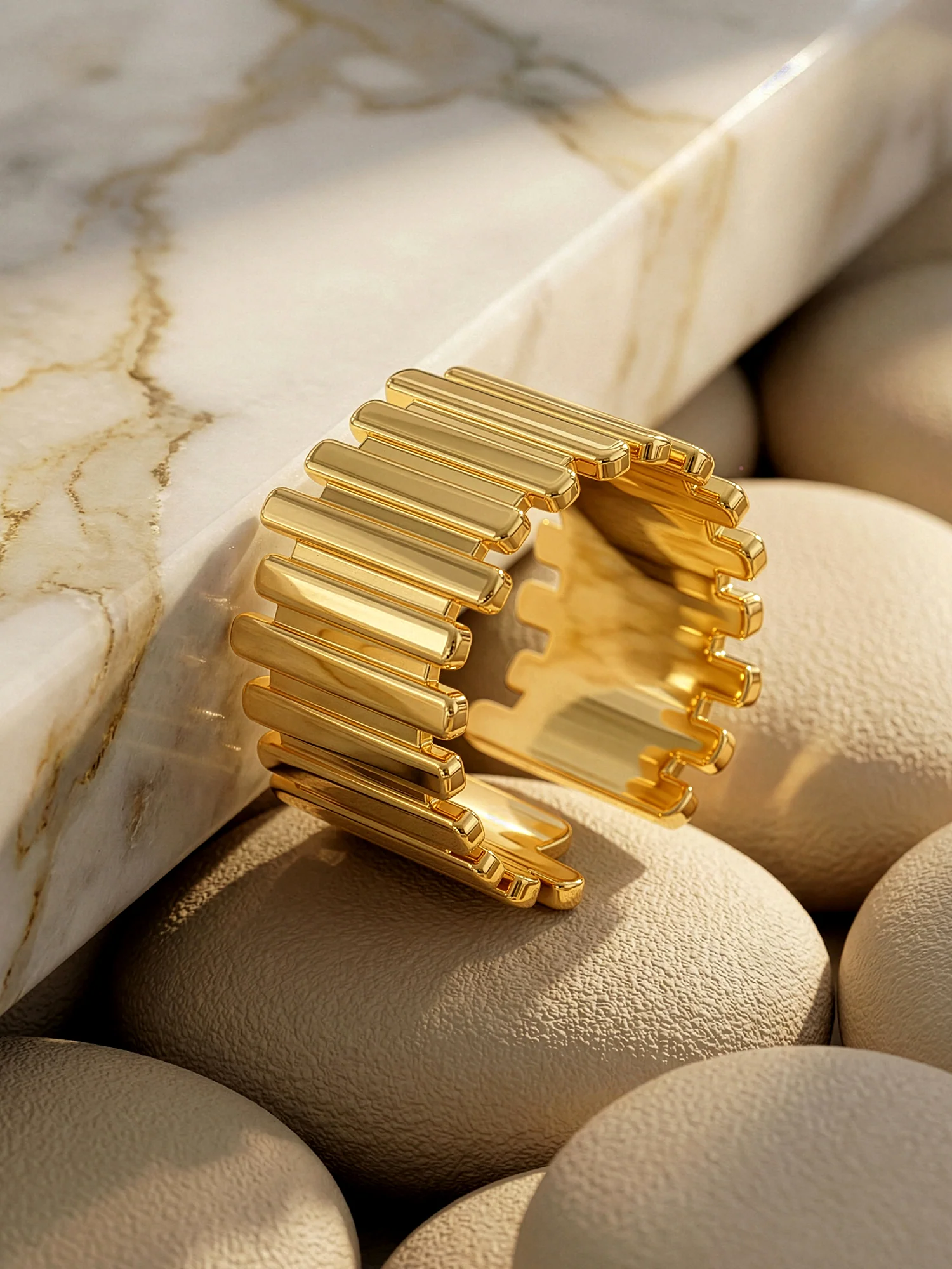 Picket Gold Plated Ring (Size 20) - Image 2