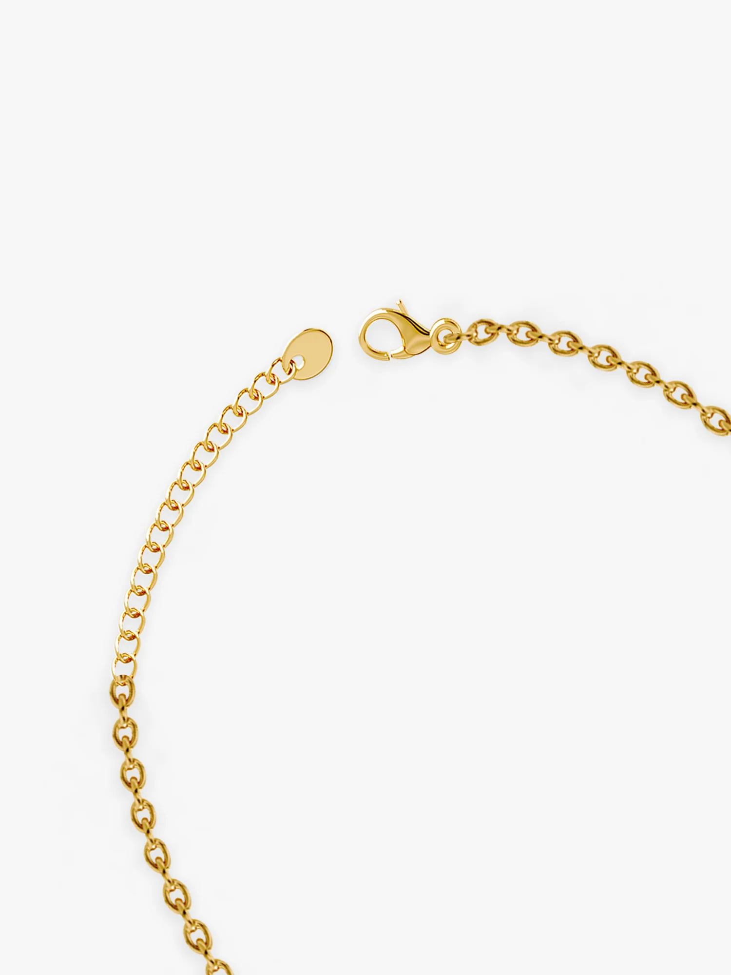 Rebel Loop Gold Plated Necklace - Image 4