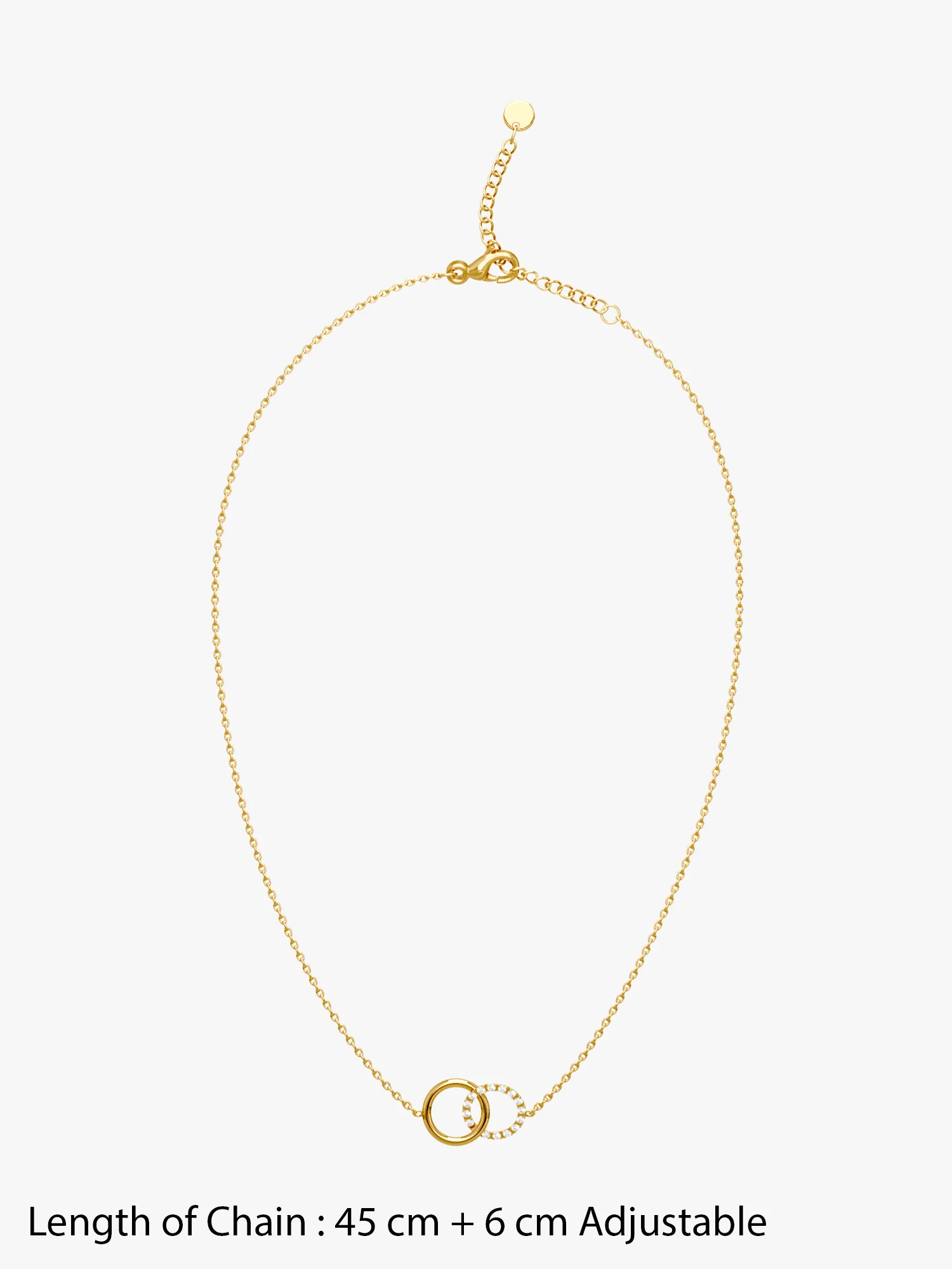 Rebel Loop Gold Plated Necklace - Image 6