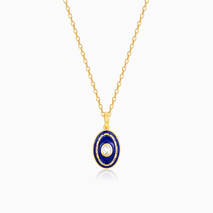 Golden St. Peter's Basilica Sky Pendant with Link Chain
