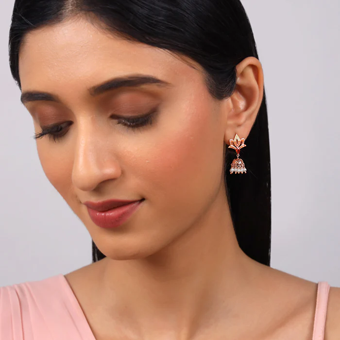 Rose Gold Adishakti Jhumka - Image 3