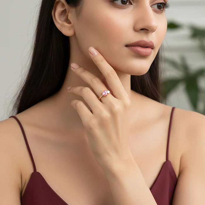Rose Gold Adore You Ring - Image 3
