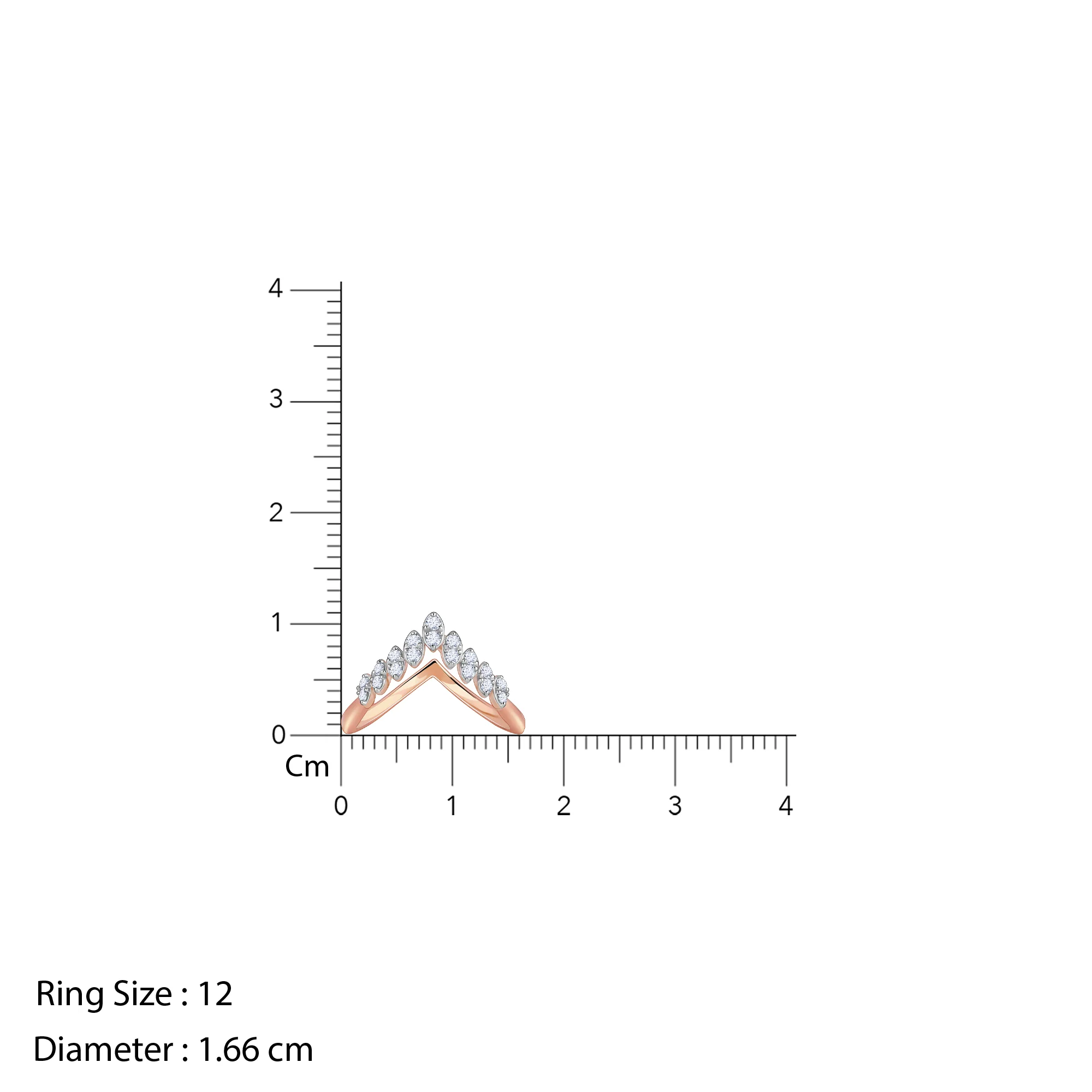 Rose Gold Cuore Diamond Vanki Ring - Image 6