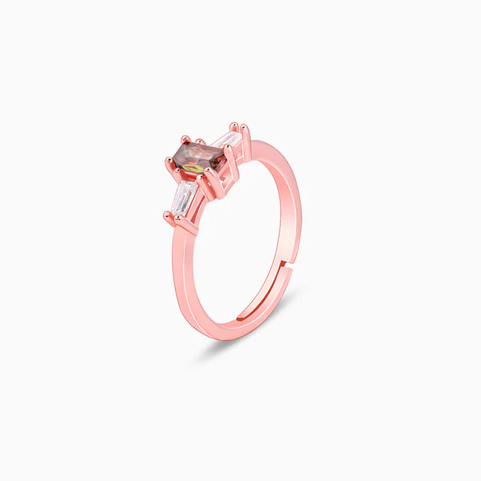 Rose Gold Bar of Beauty Ring - Image 4
