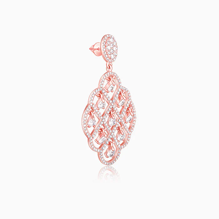 Rose Gold Bask In The Beauty Earrings - Image 4