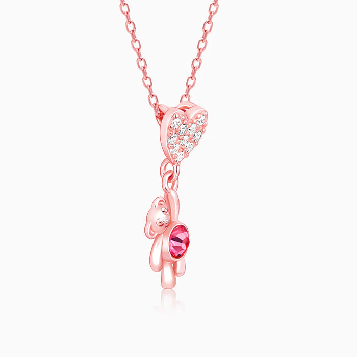 Rose Gold Beary Love Necklace - Image 4