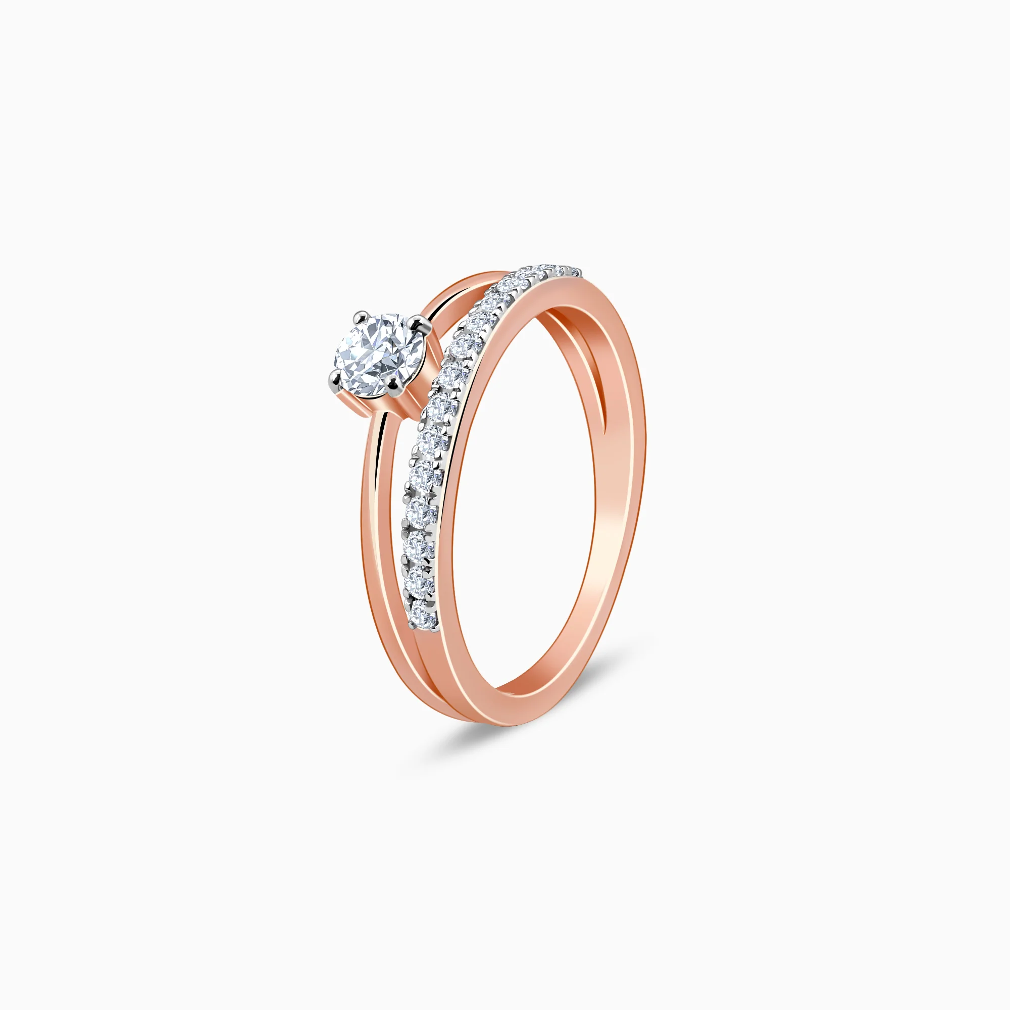 Rose Gold Begin Forever Solitaire Lab Grown Diamond Ring - Image 4