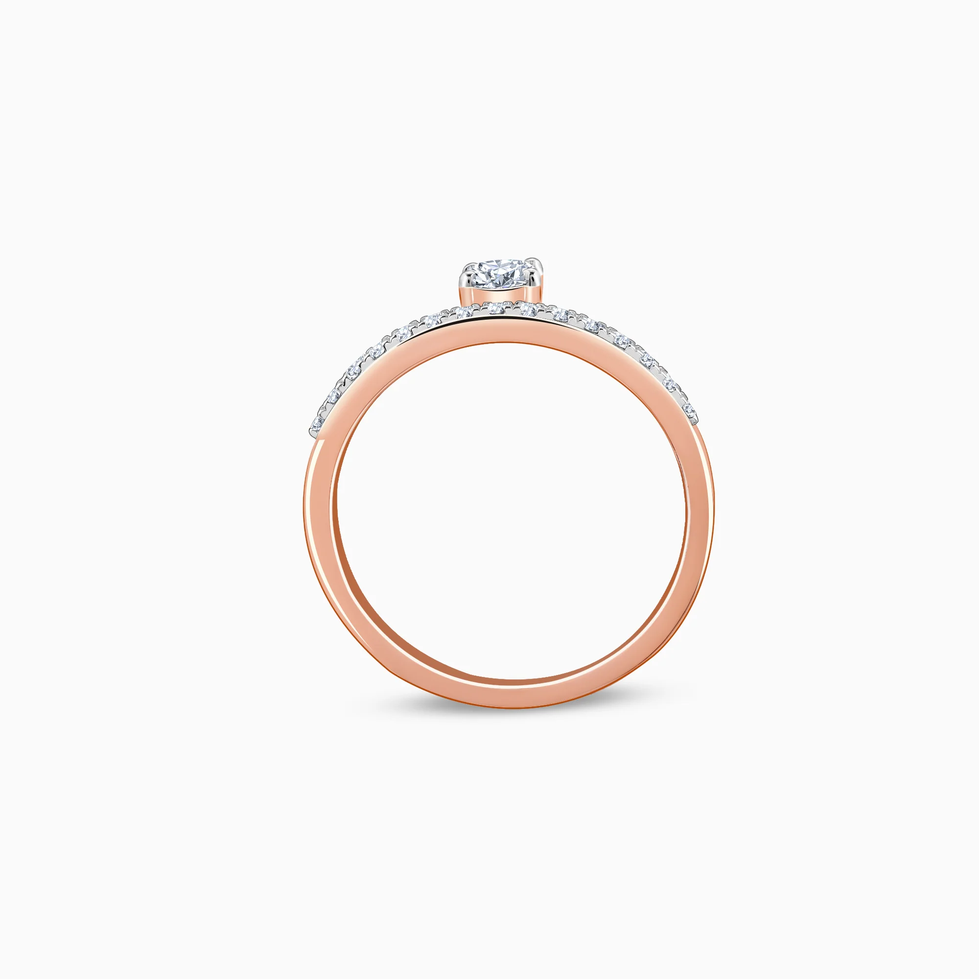 Rose Gold Begin Forever Solitaire Lab Grown Diamond Ring - Image 5