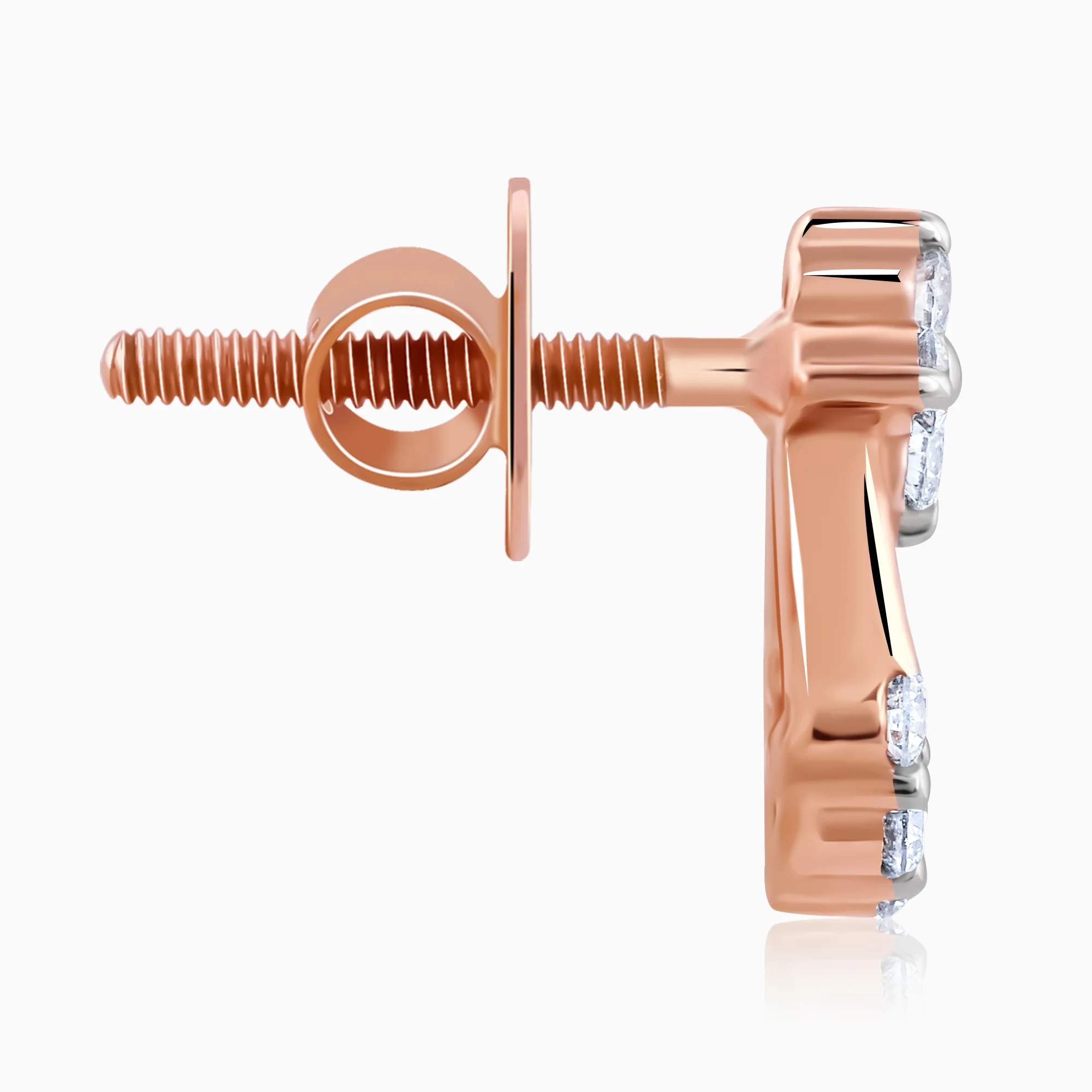 Rose Gold Blissful Dreams Diamond Earrings - Image 5