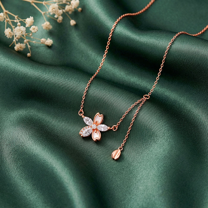 Rose Gold Bloom Necklace - Image 2