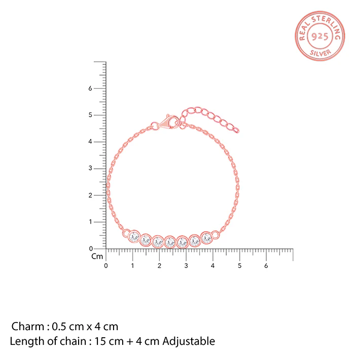 Rose Gold Bubble Bracelet - Image 4