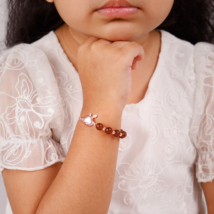 Rose Gold Bunny Kids Bracelet (2 - 8 Years) - Image 3