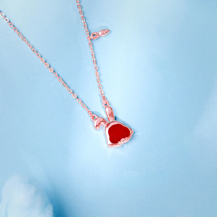 Rose Gold Bunny Kids Necklace - Image 2