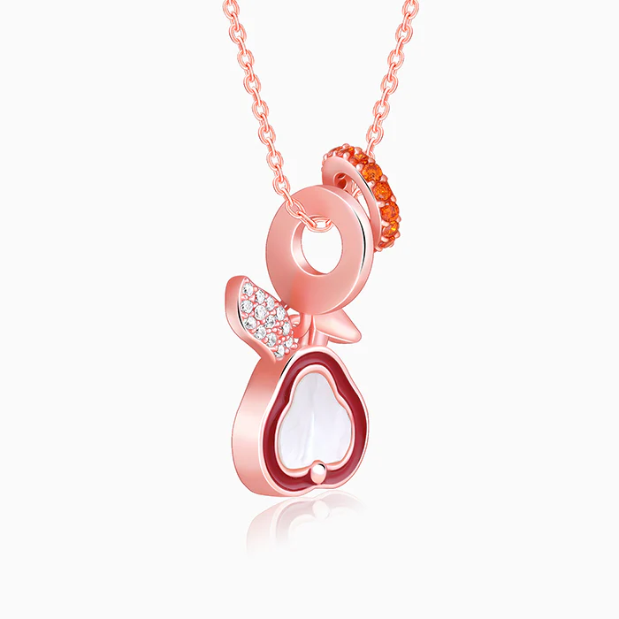 Rose Gold Bunny Kids Pendant With Link Chain - Image 4