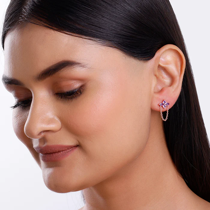 Rose Gold Cassia Ear Piercings - Image 3