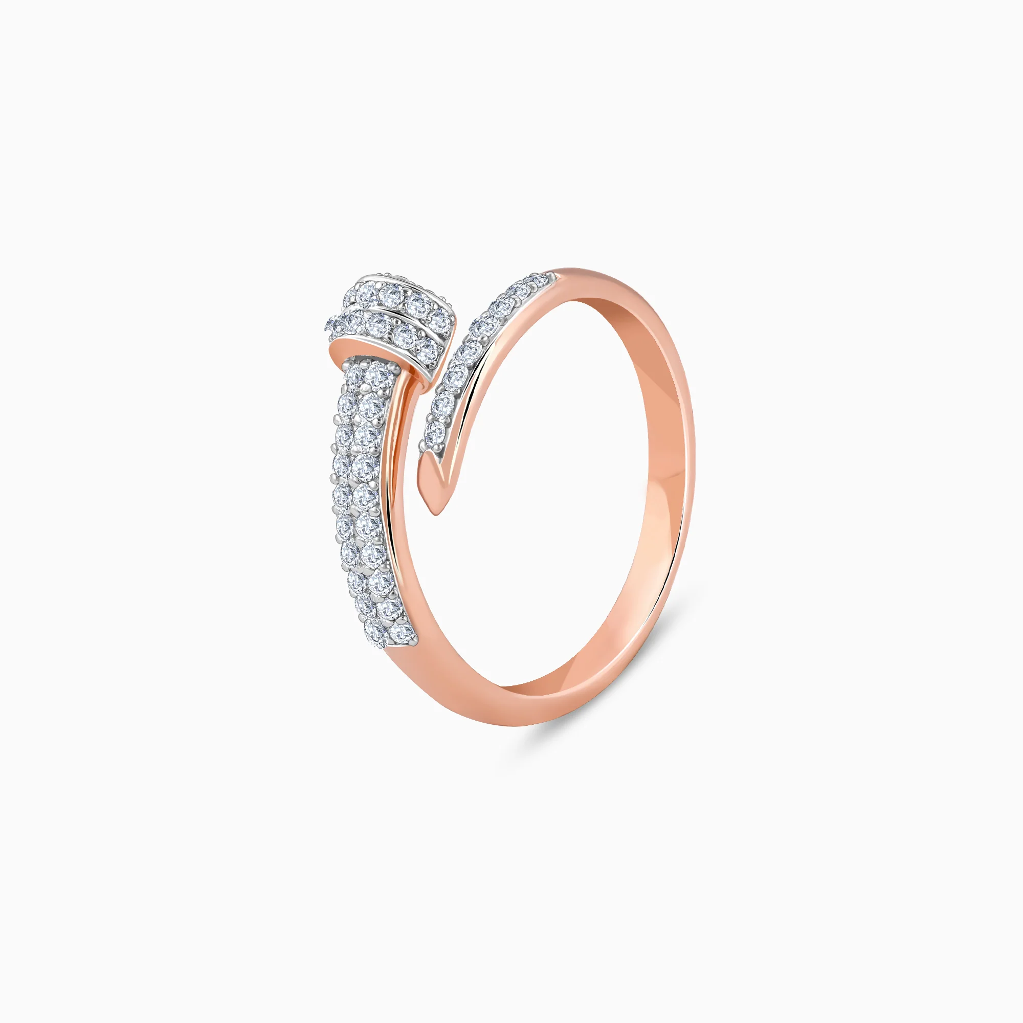 Rose Gold Celestial Whimsy Diamond Ring - Image 4