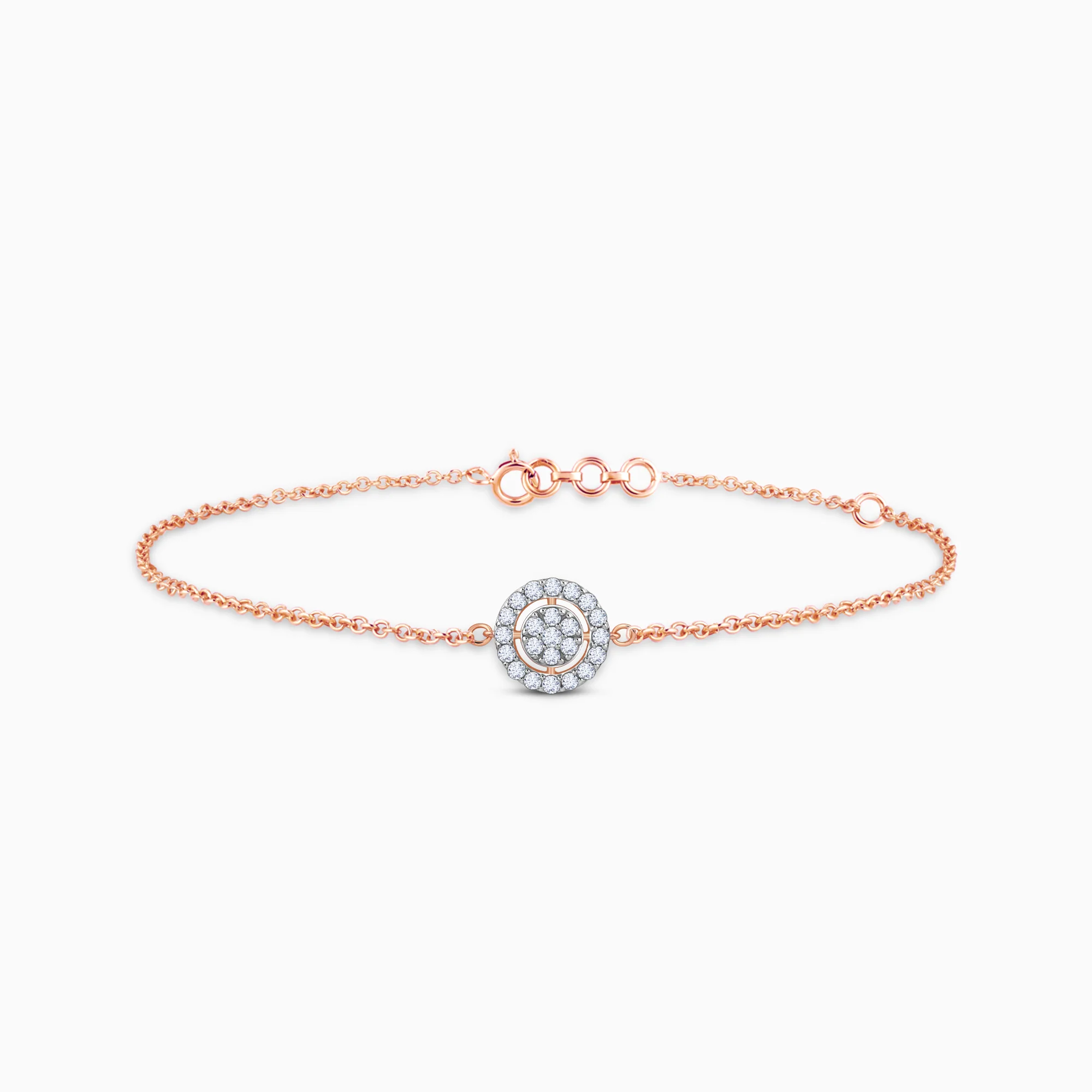 Rose Gold Chamomile Lab Grown Diamond Bracelet - Image 4