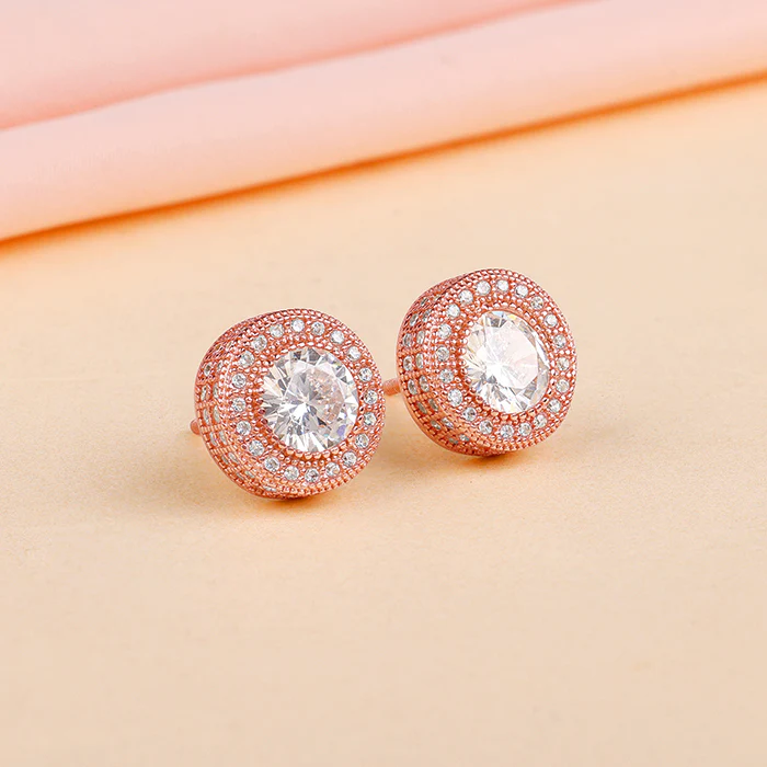 Rose Gold Charming Studs - Image 2