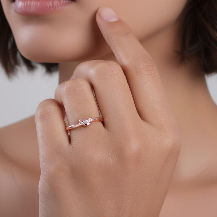 Rose Gold Cherished Sparkle Ring - Image 5