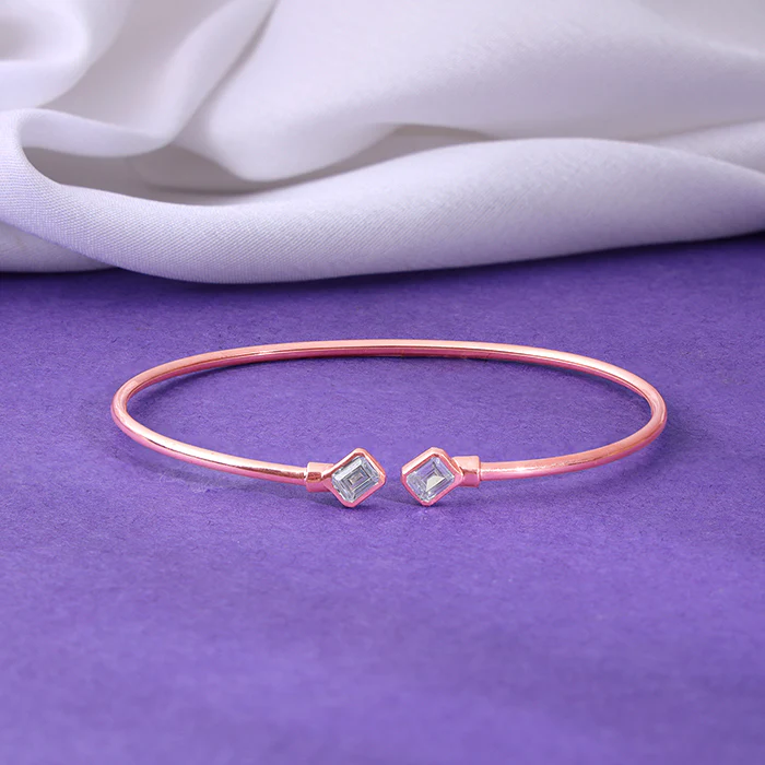 Rose Gold Classic Baguette Bracelet - Image 2