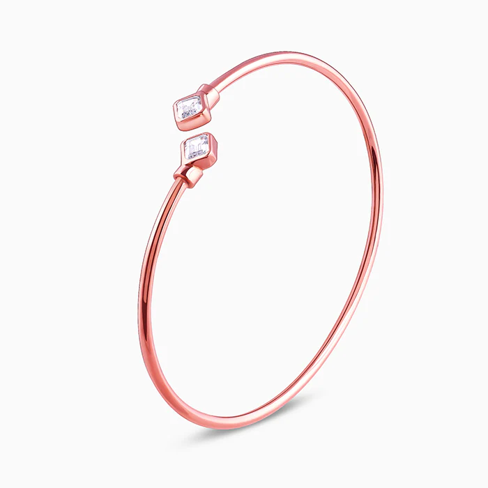 Rose Gold Classic Baguette Bracelet - Image 4