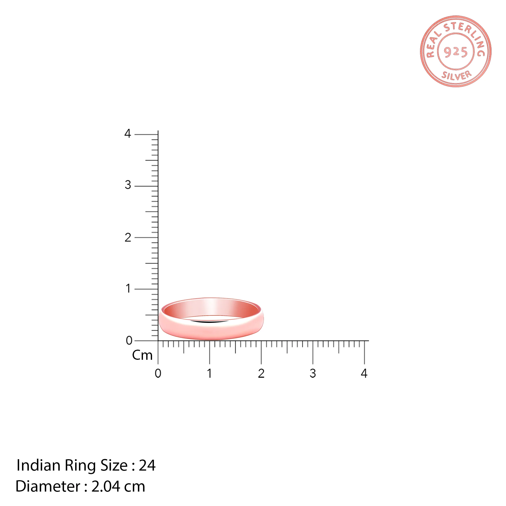 Rose Gold Classic Ring For Him - Image 6