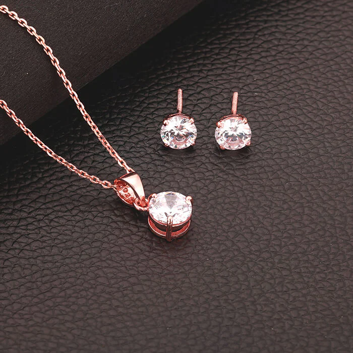 Rose Gold Classic Zircon Set - Image 7