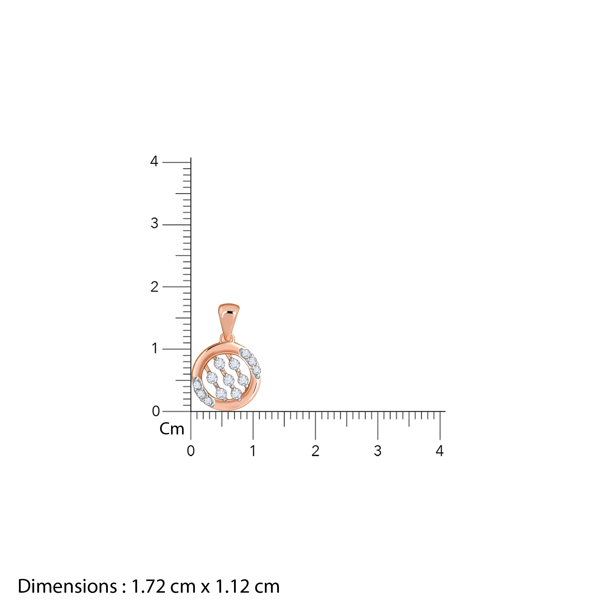 Rose Gold Cocoon Lab Grown Diamond Pendant - Image 6