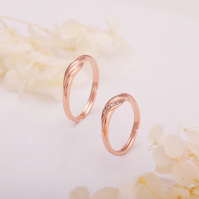 Rose Gold Couple Goals Ring - Image 2