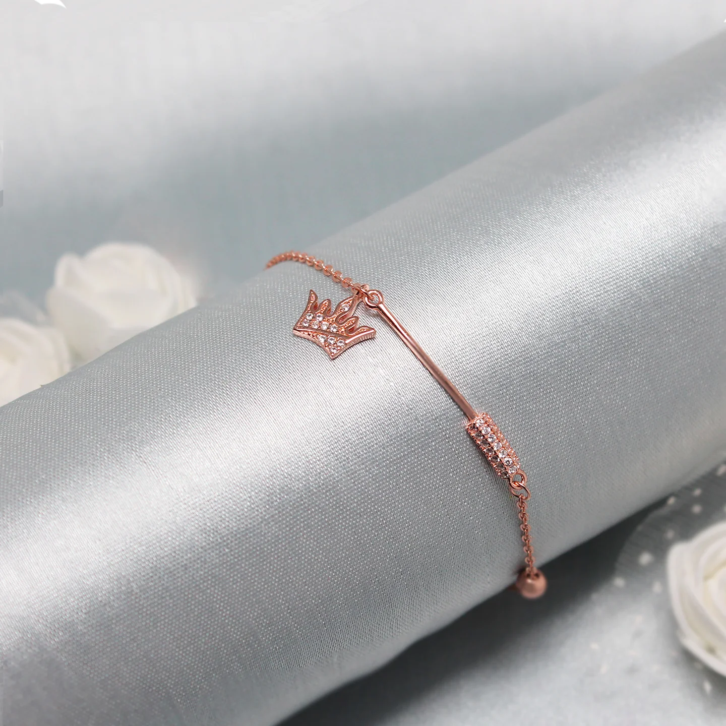 Rose Gold Crown Heart Duo - Image 5