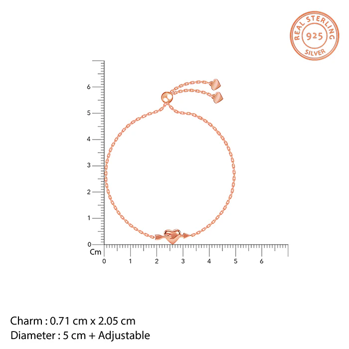 Rose Gold Cupic Bracelet - Image 4