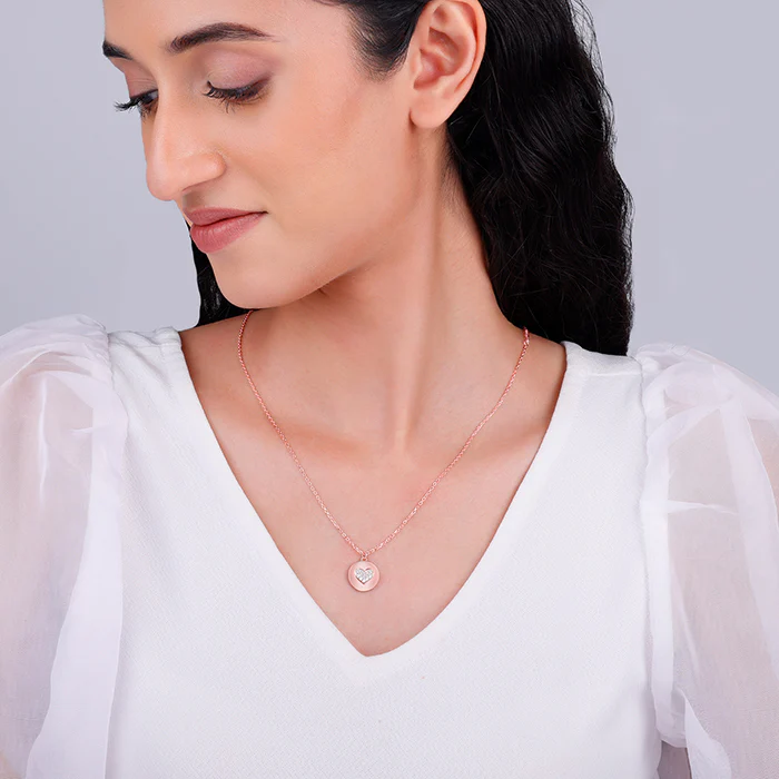Rose Gold CustomEveryday Better Pendant With Link Chain - Image 5