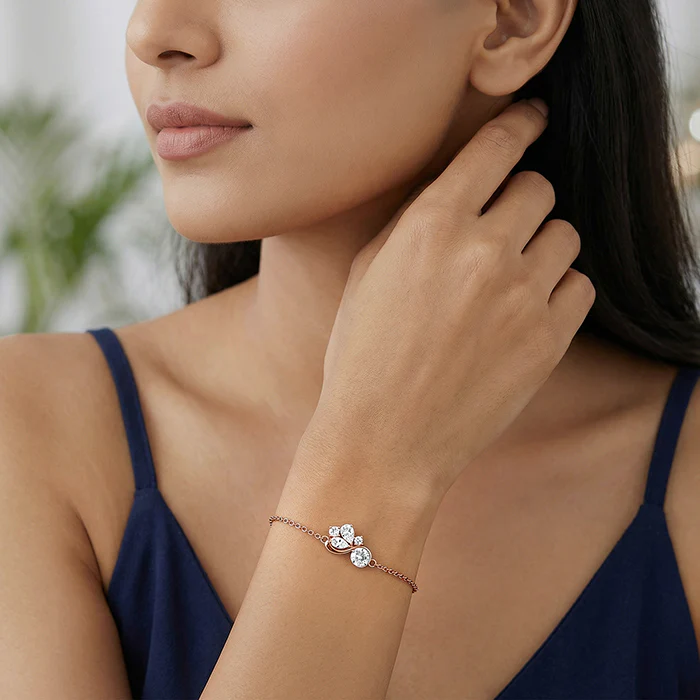 Rose Gold Dancing Queen Bracelet - Image 3
